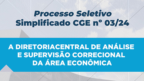 CGE Minas comunica abertura de Processo Seletivo Simplificado