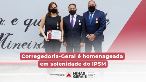 Corregedoria-Geral é homenageada em solenidade do IPSM