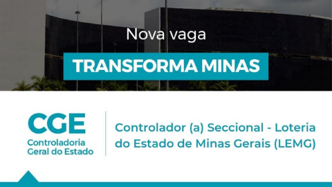 Nova vaga ofertada pelo Transforma Minas