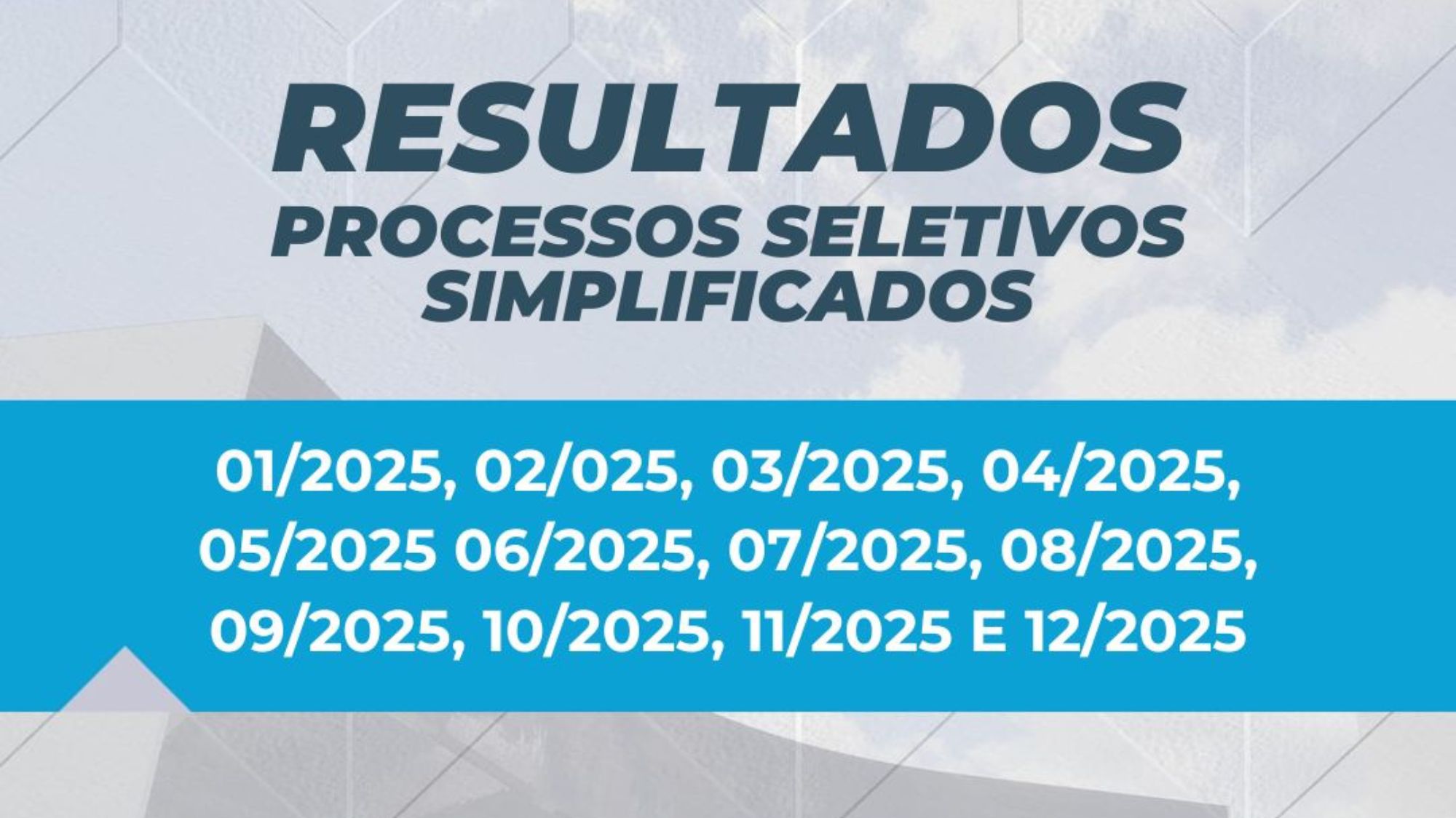 CGE divulga resultados de processos seletivos de 2025